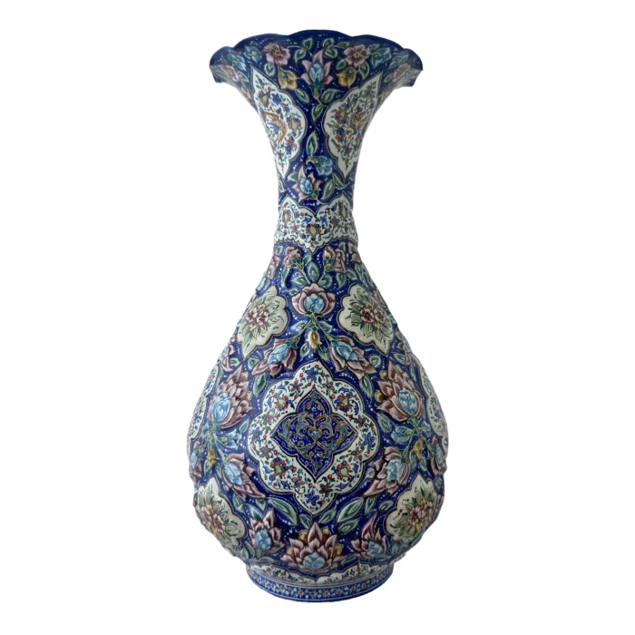 Royal Blue Floral Treasure Vase